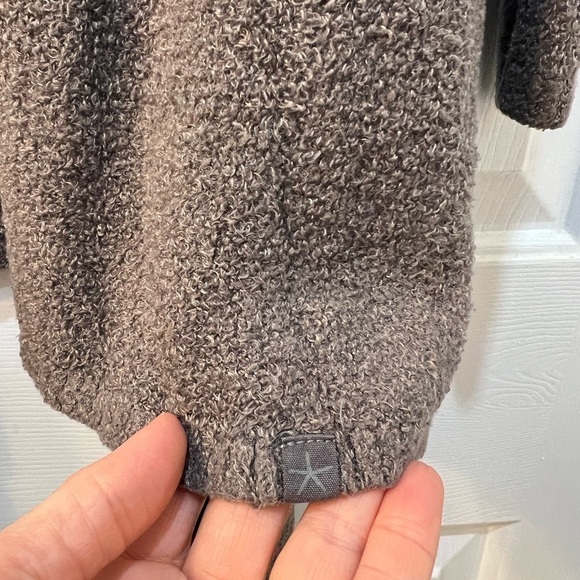 Barefoot Dreams Bamboo Chic Lite Knit Calypso Wrap S/M Taupe Cozy Grandma Cabin - Picture 4 of 9